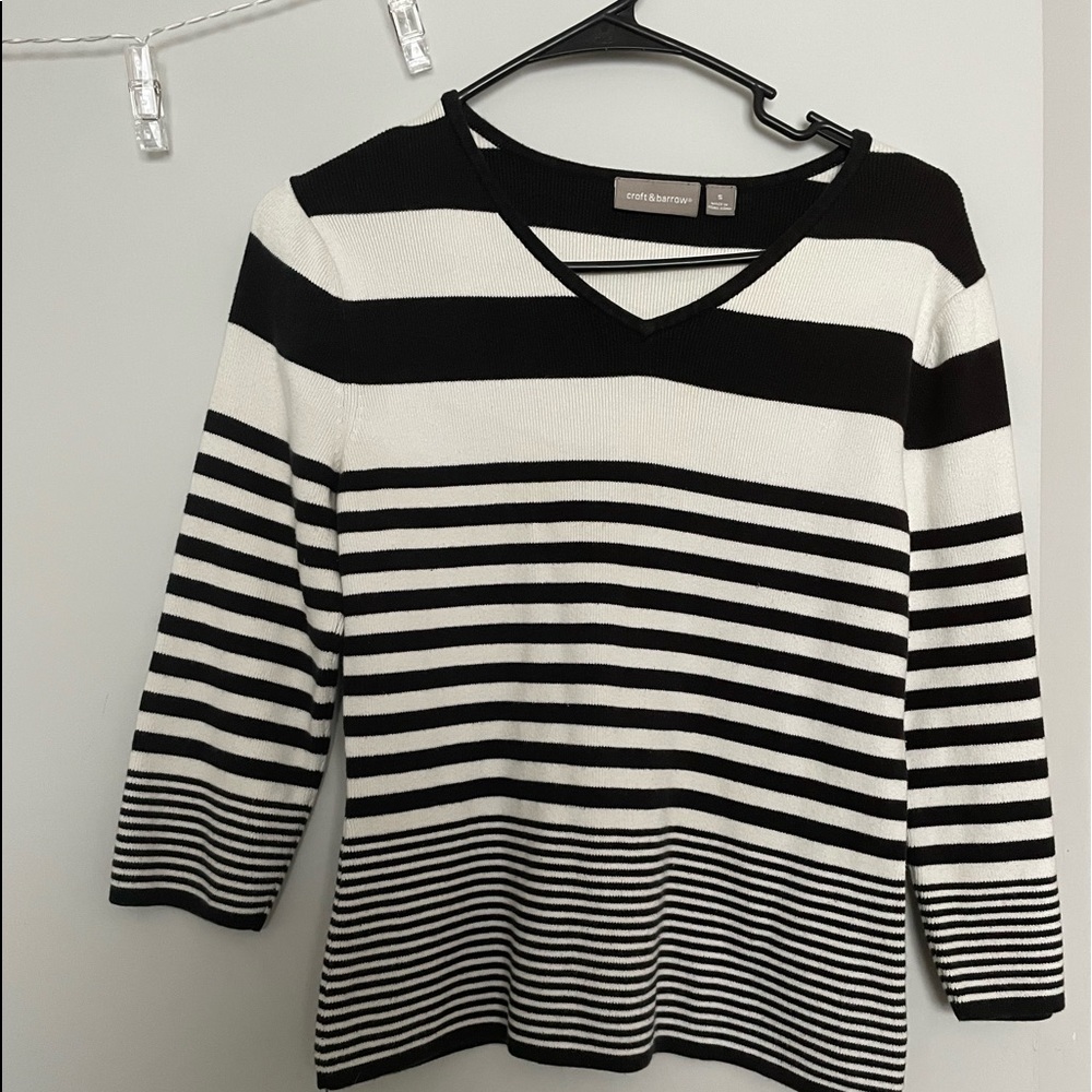 Croft and Barrow Striped Sweater